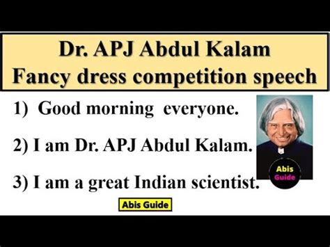 Abdul Kalam Fancy Dress Dr Apj Abdul Kalam Fancy Dress Competition