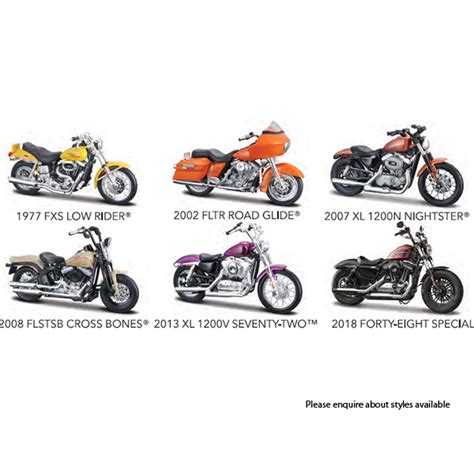Maisto Harley Davidson Motorcycle Series Series 38 Assorted 118