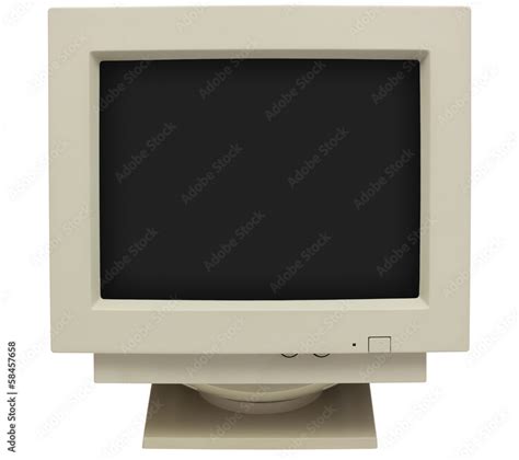 Old Crt Monitor Stock Photo Adobe Stock