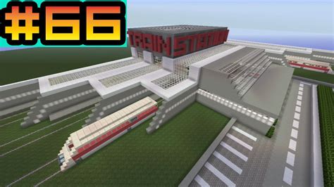 Minecraft Let S Build Trainstation Bahnhof Let S Play Youtube