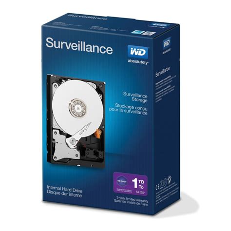 WD HDD Púrpura Disco Duro para videovigilancia 1 TB Discos Duros