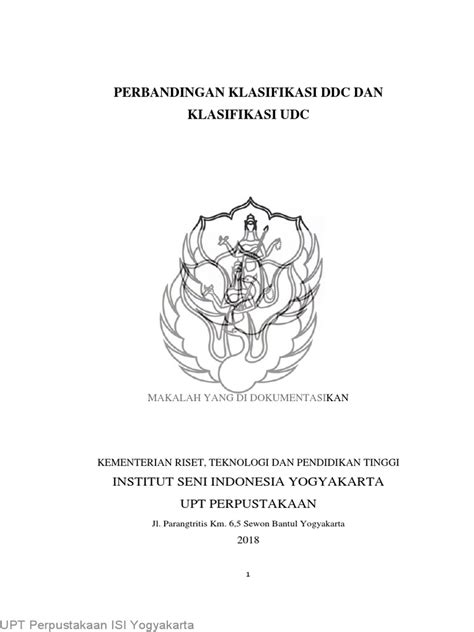 Komparasi Klasifikasi Ddc Dan Klasifikasi Udc Pdf Pdf Ilmu Sosial