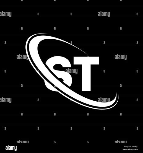 St Logo S T Design White St Letter Sts T Letter Logo Design