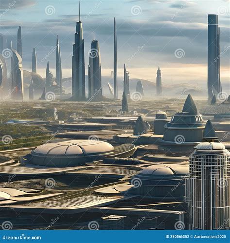 1883 Futuristic Sci-Fi City: A Futuristic And Sci-fi-inspired