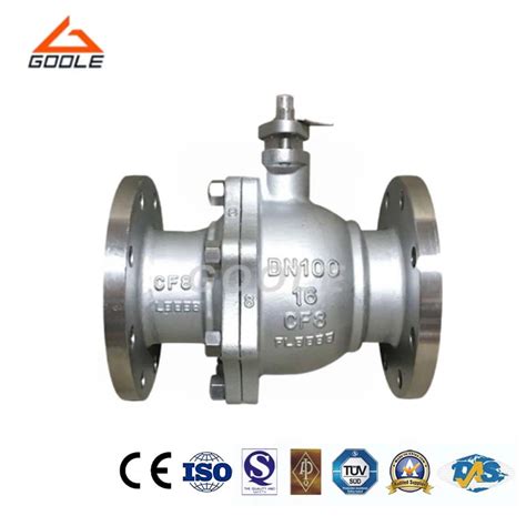 Split Body Stainless Steel Flanged Floating Ball Valve Garq F