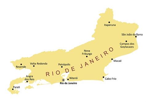 Estado Do Rio De Janeiro Mapa Cidades - Vetores de Mapa Das Cidades Do Estado Do Rio De Janeiro e mais imagens ...