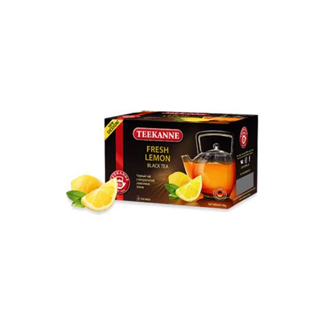 Чай Teekanne 20 пакетиков черный Fresh Lemon - tea-coffee-plus.ru