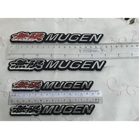 Honda Mugen Rr Grill Emblem Mugen Rr Rear Emblem Shopee Malaysia