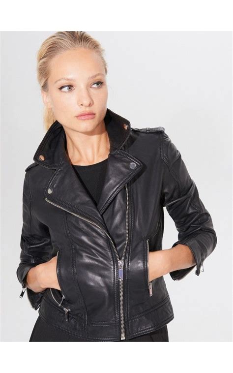 Skórzana kurtka biker, MOHITO, WH365-99X | Кожаная куртка, Куртка