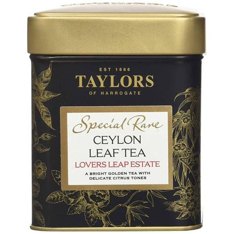 Черен чай Ceylon, Taylors of Harrogate, Метална кутия, Листа, 100 гр ...