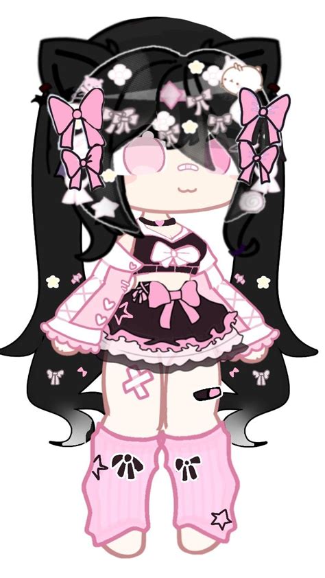 Gacha Oc Hello Kitty Backgrounds Cute Easy Drawings Chibi Body