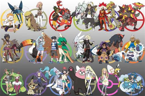 Alola Trainers Anime Pokemon Pokemon Art