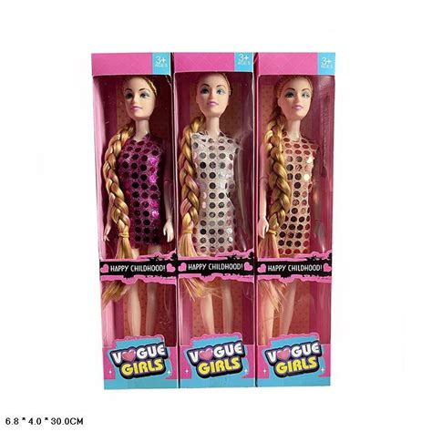 Кукла Типа Барби Арт. H924-3 3 Вида, в Платье с Паетками Короб. 13,5*4 ...