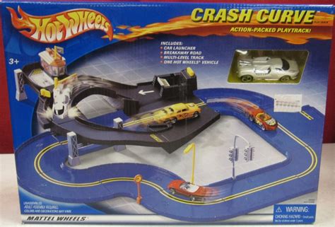 Sold At Auction H Car Hot Wheels Crash Curve Playset With Car MIB