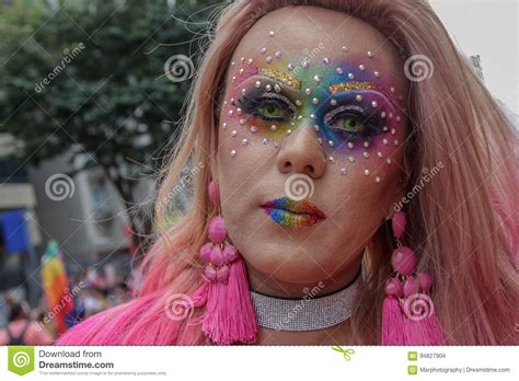 Drag Queen In Gay Pride Parade Sao Paulo 21st Editorial Stock Image