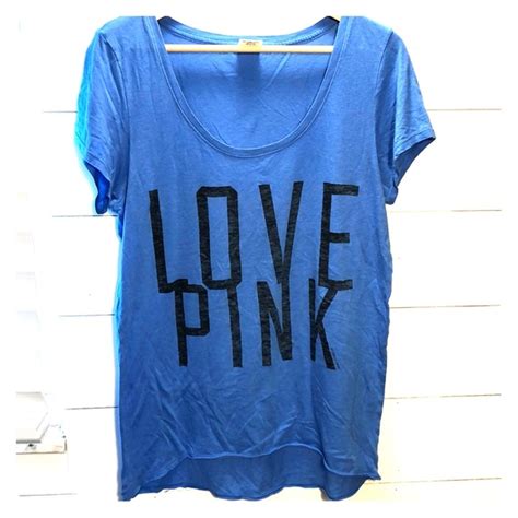 Pink Victorias Secret Tops Victorias Secret Pink Scoop Neck Oversized Tee Xs Poshmark