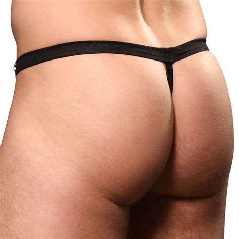 Andrew Christian String Almost Naked Sex Bambou Noir Inderwear