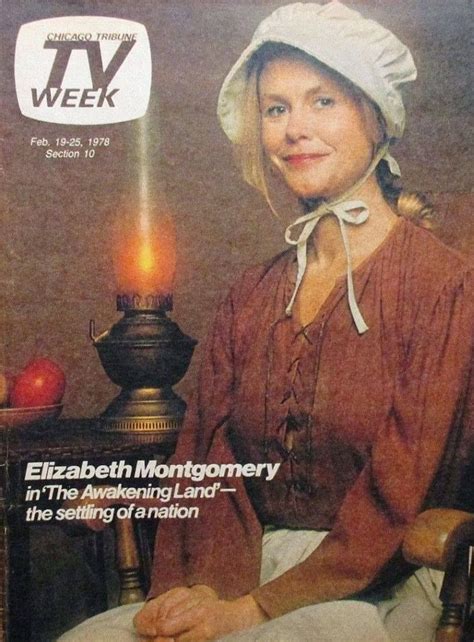 Elizabeth Montgomery In Tv Week Magazine In 1978 For The Awakening Land