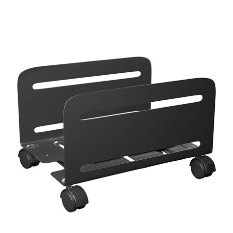 Cpu Stand Computer Tower Stand With 2 Locking Wheels And 2 Caster