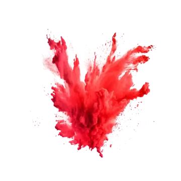 Explosi N De Polvo De Color Rojo Sobre Fondo Blanco Png Dibujos