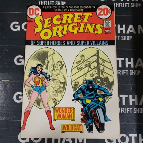 SECRET ORIGINS 3 Of Super Heroes Villains 1973 DC Comic Wonder Woman