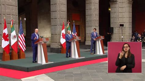 Envivo Cumbre Líderes De América Del Norte Mensaje Conjunto De