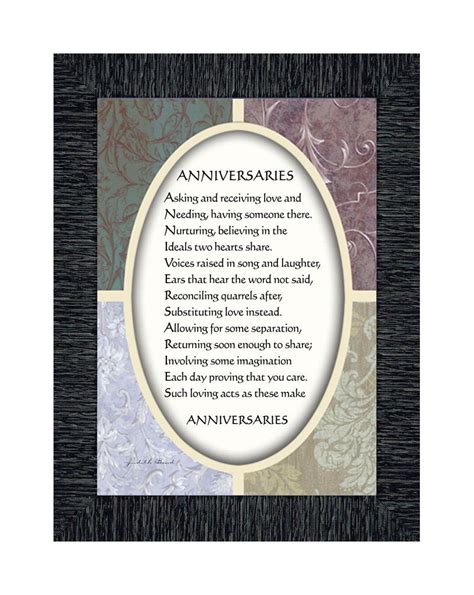 framed poem   couple  celebrate  anniversary gift