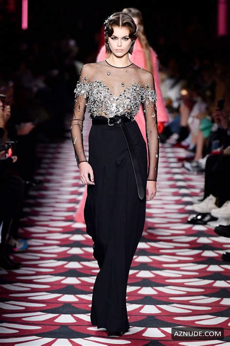 Kaia Gerber S Slightly Nude Photos From The Miu Miu Fashion Show As Part Of The Paris Fashion