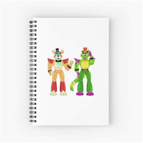 Cuaderno De Espiral Fnaf Security Breach Glamrock Freddy Y Monty Gator