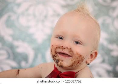 Adorable Naked Baby Boy Blue Eyes Stock Photo Shutterstock
