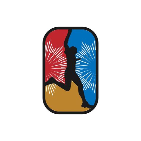 Runner Frame Art Logo Graphic Illustration Sticker Badge 45274474