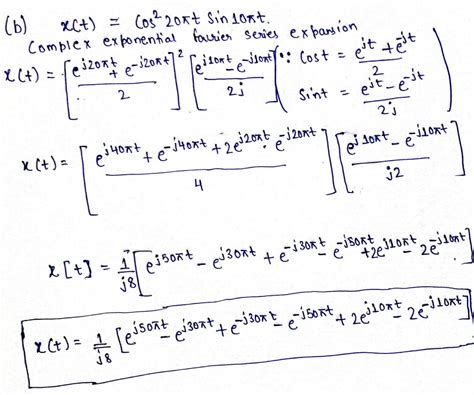 Solved Obtain Complex Exponential Fourier Series Expansions For