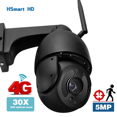 Hsmart hd sem fio 4g wifi câmera de segurança ip dome 5mp ptz