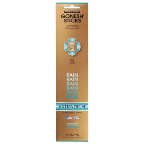 Gonesh Extra Rich Rain Incense Sticks 20 Ct Ralphs