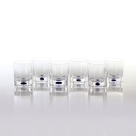 Whiskeyglas Sex St Glas Intermezzo Formgivare Erika Lagerbielke F R Orrefors Glas