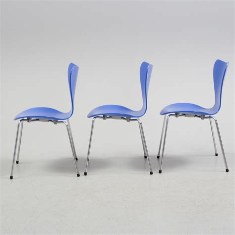 ARNE JACOBSEN Stolar Sex Stycken Sjuan Fritz Hansen Bukowskis