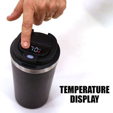 Buy Hours Hot Cold Insulated Flask With Temperature Display Double Wall Cup F C