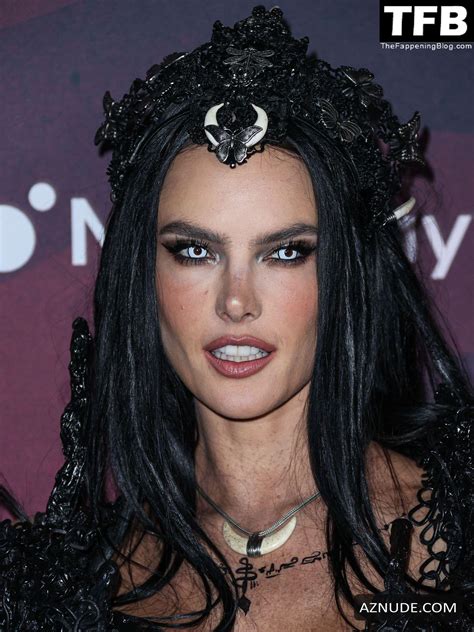 Alessandra Ambrosio Sexy Seen Showcasing Her Hot Tits And Legs At The Carnevil Halloween Party