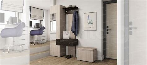 Прихожая со шкафом Герда с пуфом купить в Санкт-Петербурге | Товары для ...