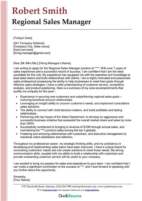 International Sales Representative Cover Letter Examples Qwikresume