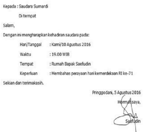 Contoh Kalimat Penutup Surat Undangan Resmi Adalah 11 Maksud Dan