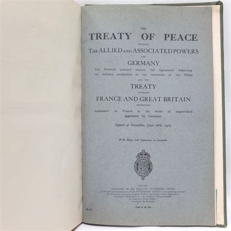 The Treaty of Peace | Versailles 1919 | Compass Library