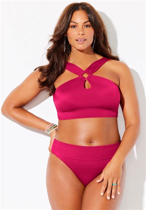 High Neck Halter Bikini Set Swimsuits For All
