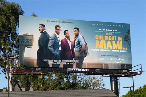 One Night in Miami movie billboards...