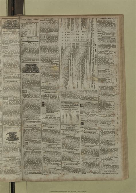 Maryland State Archives Dorchester County Historical Society Newspaper