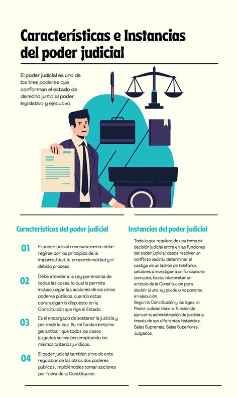 Características e Instancias del poder judicial - Características e