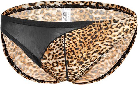 Men S Leopard Thong Underwear Bikini Low Rise Liberia Ubuy