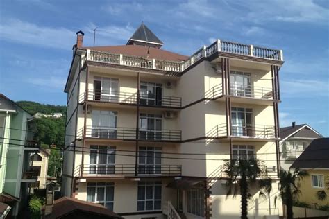 Карта Лазаревского с гостиницами и достопримечательностями