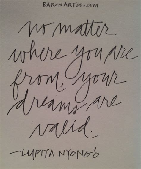 No Matter Where You Are From Your Dreams Are Valid Lupita Nyongo