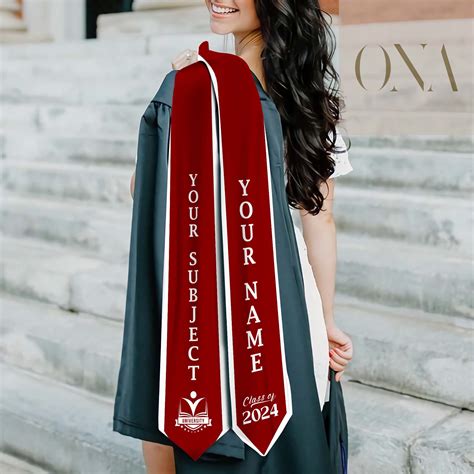 Custom Graduation Stole 2024 Graduation Sash College Graduation T Graduation T For Her